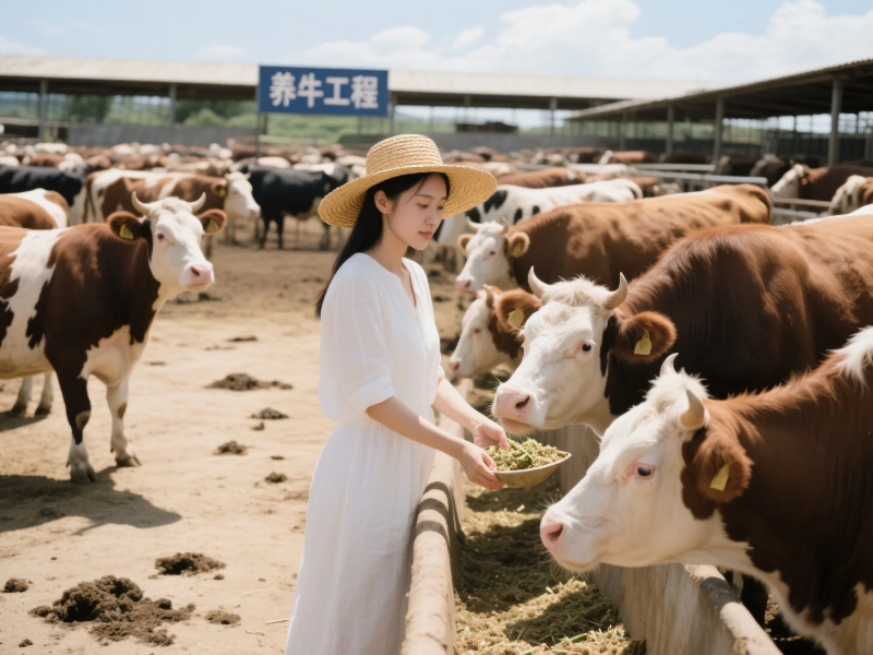 畜禽養(yǎng)殖養(yǎng)牛工程現(xiàn)場